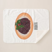 Illustration des Weihnachtspudding-Cartoon Sherpadecke (Vorderseite (Horizontal))
