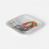 Illustration des Weihnachtsurlaubs Pappteller (Gewinkelt)