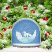 Illustration des weißen Arktischen Foxes (Vulpes l Schneekugeln (Weihnachten)