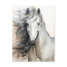 Illustration des Weißen Pferdes Postüberqueren