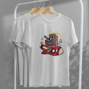 Illustration des Weltraumtourismus T-Shirt