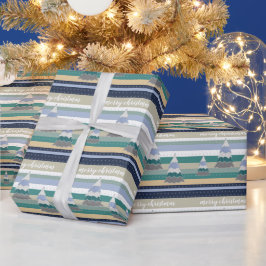 Illustration des Wintermagic Sweater Tree Geschenkpapier