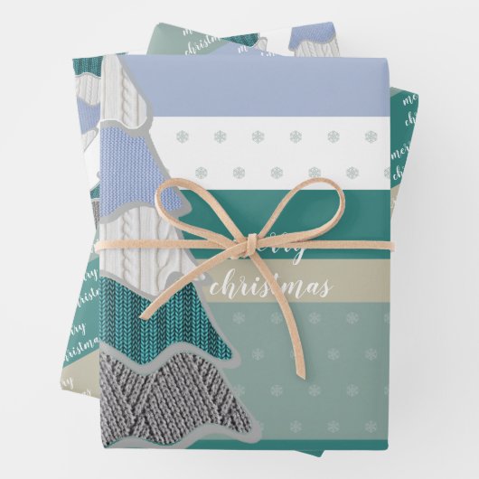 Illustration des Wintermagic Sweater Tree Geschenkpapier Set (Beispiel)