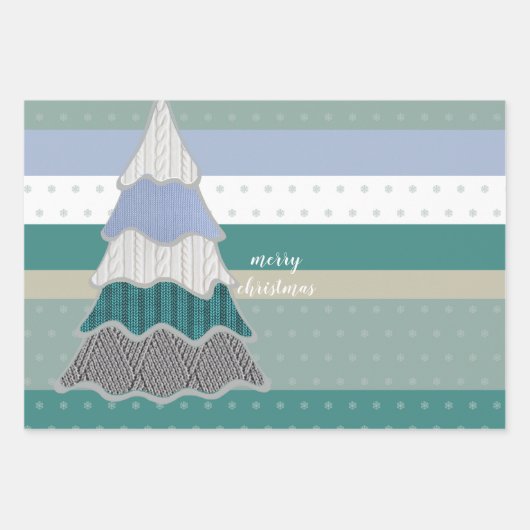 Illustration des Wintermagic Sweater Tree Geschenkpapier Set (Vorderseite)