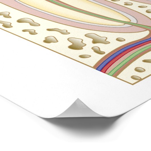 Illustration des Zahn-Zerfalls Poster (Ecke)