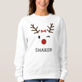 Illustration Design für Weihschen Hirsch mit indiv Sweatshirt (Vorderseite)