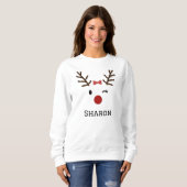Illustration Design für Weihschen Hirsch mit indiv Sweatshirt (Vorne ganz)