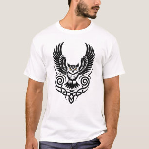 Illustration Design Mystischer Kauz T-Shirt