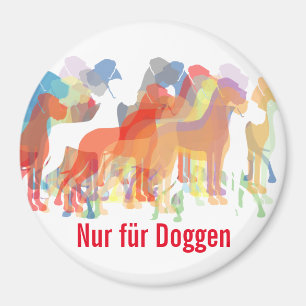 Illustration Deutsche Dogge Magnet