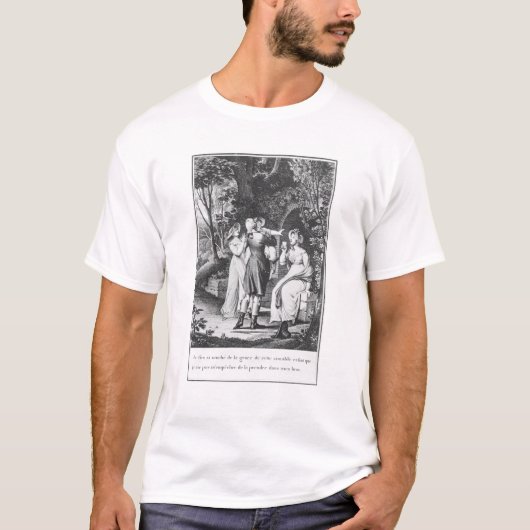 Illustration "die Sorgen von Werther" vorbei T-Shirt (Vorderseite)