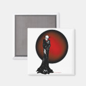 Illustration dunkler Gedanken Magnet (Vorderseite/Rückseite)