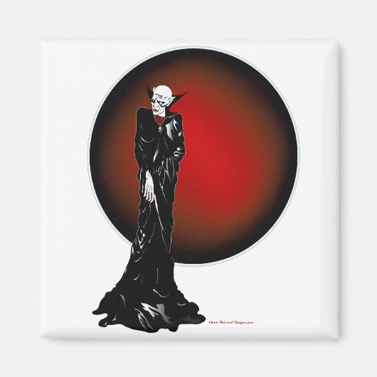 Illustration dunkler Gedanken Magnet (Vorne)