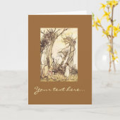 Illustration durch Arthur Rackham Karte (Gelbe Blume)