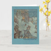 Illustration Edmund Dulac von der Schnee-Königin Karte (Gelbe Blume)