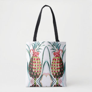 Illustration einer alten Ananas tropischer Früchte Tasche
