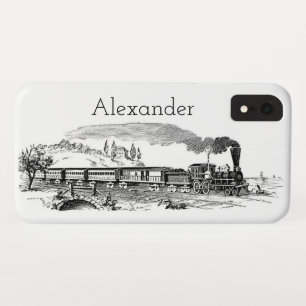 Illustration einer alten Dampflokomotive Case-Mate iPhone Hülle