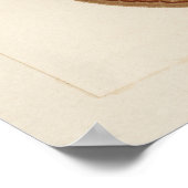Illustration einer alten Motte Poster (Ecke)