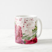 Illustration einer alten Nelke Kaffeetasse (VorderseiteRechts)