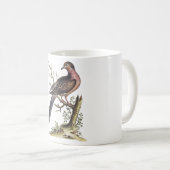 Illustration einer alten Wandertaube  Kaffeetasse (VorderseiteRechts)