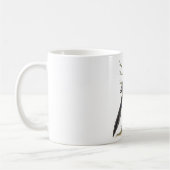 Illustration einer alten Wandertaube  Kaffeetasse (Links)