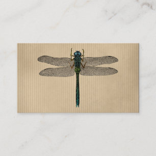 Illustration einer antiken Libelle Visitenkarte