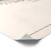 Illustration einer antiken Robbe Poster (Ecke)