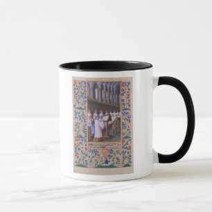 Illustration einer Beerdingungsfeier Tasse