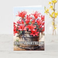 Illustration einer blühenden, wunderschönen Lilien