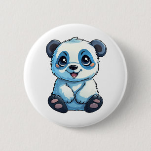 Illustration einer Cartoon-Panda Button