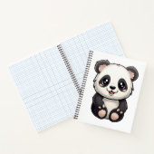 Illustration einer Cartoon-Panda Notizblock (Innenseite)