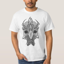 Illustration einer dunklen ätherischen Kriegermask