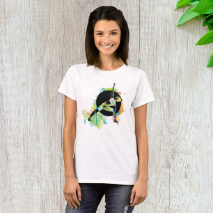 Illustration einer Frau beim Stretching T-Shirt