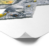 Illustration einer futuristischen Basis auf dem Mo Poster (Ecke)