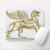 Illustration einer Greifstatue Mousepad (Mit Mouse)