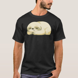 Illustration einer leise müden Katze – Ruhiges All T-Shirt