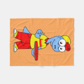 Illustration einer Person, die Brontosaurus liefer Fleecedecke (Vorderseite (Horizontal))