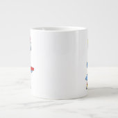 Illustration einer Person, die Brontosaurus liefer Jumbo-Tasse (Vorderseite)