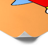 Illustration einer Person, die Brontosaurus liefer Poster (Ecke)