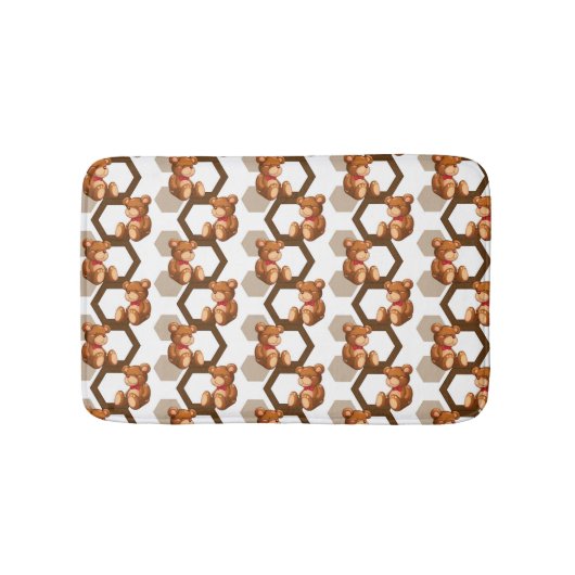 Illustration einer Reihe des Teddybären betreffen Badematte (Vorderseite)