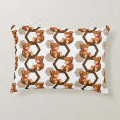 Illustration einer Reihe des Teddybären betreffen Dekokissen (Rückseite)