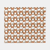 Illustration einer Reihe des Teddybären betreffen Fleecedecke (Vorderseite (Horizontal))