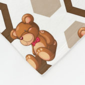 Illustration einer Reihe des Teddybären betreffen Fleecedecke (Ecke)