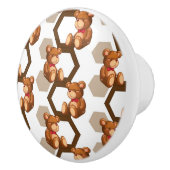 Illustration einer Reihe des Teddybären betreffen Keramikknauf (Rechts)