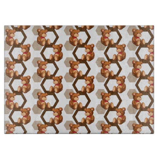 Illustration einer Reihe des Teddybären betreffen Schneidebrett (Vorderseite)