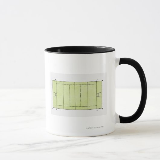 Illustration einer Rugbyneigung Tasse (Rechts)