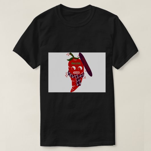 Illustration einer scharfen heißen Paprika T-Shirt (Design vorne)