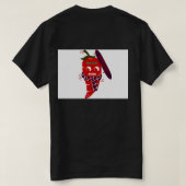 Illustration einer scharfen heißen Paprika T-Shirt (Design Rückseite)