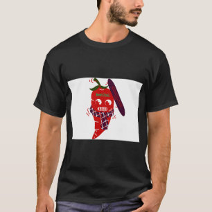 Illustration einer scharfen heißen Paprika T-Shirt