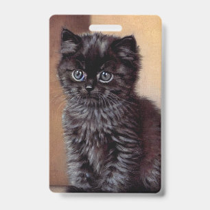 Illustration einer schwarzen Halloween-Katze im Vi Ausweis