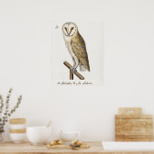 Illustration einer Vintage-Eule Poster (Küche)